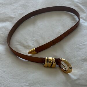 Madewell Tan Leather Belt, size S